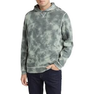 Tommy Bahama Tobago Bay Tide Hoodie Men Size XXL Trout Green Tie Dye $138 NEW